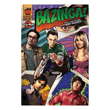 Big Bang Theory Affisch Comic Bazinga A701