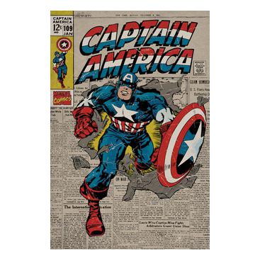 Captain America Affisch Retro A449