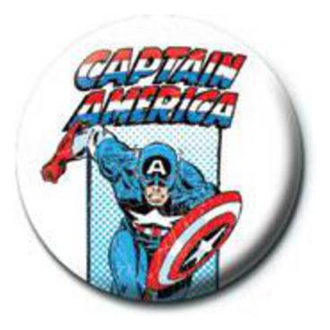 Captain America Pinn Retro