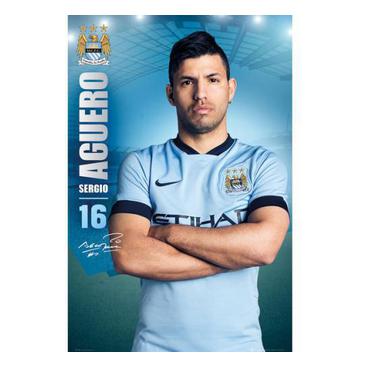 Manchester City Affisch Aguero 95