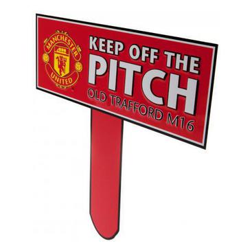Manchester United Skylt Keep Off The Pitch