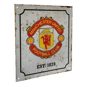 Manchester United Skylt Retro Logo