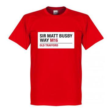 Manchester United T-shirt Sir Matt Busby Sign
