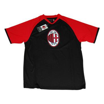 Milan T-shirt Svart Rödärmad