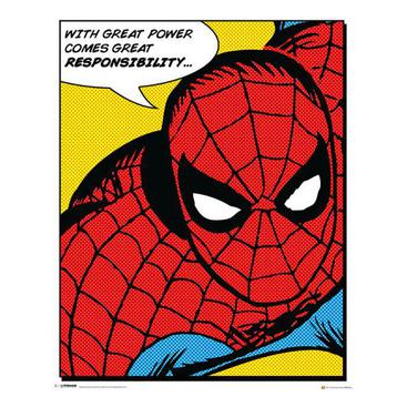 Spiderman Miniaffisch Quote M95