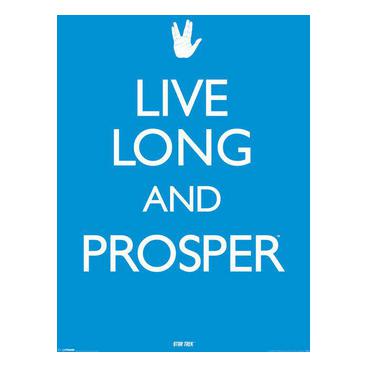 Star Trek Affisch Live Long And Prosper A670
