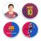 Barcelona Klistermärken Messi