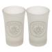 Manchester City Snapsglas Frosted 2-pack