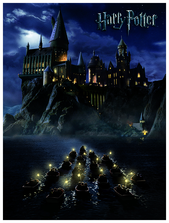 Harry Potter Canvastryck Hogwarts School 80 x 60