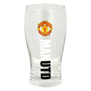 Manchester United Ölglas Pint Wordmark