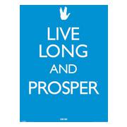 Star Trek Affisch Live Long And Prosper A670