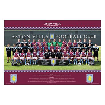 Aston Villa Affisch Squad 110