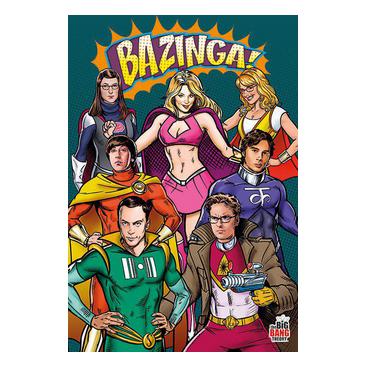 Big Bang Theory Affisch Superheroes A704