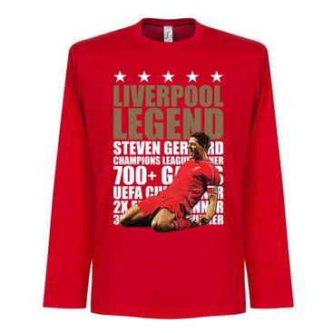 Liverpool Långärmad Tröja Gerrard Legend Röd