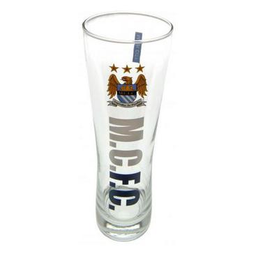 Manchester City Ölglas Högt Wordmark