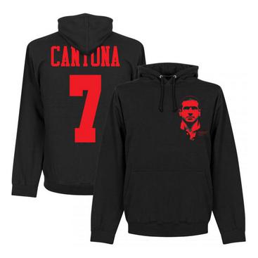 Manchester United Huvtröja Cantona Silhouette Svart/röd