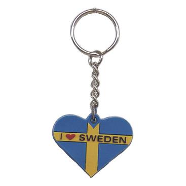 Sverige Gumminyckelring Hjärta