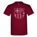 Barcelona T-shirt Crest Vinröd