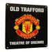 Manchester United Skylt Theatre Of Dreams Stor