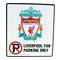 Liverpool Skylt No Parking Crest