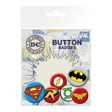 Dc Comics Knappar Logos 6-pack