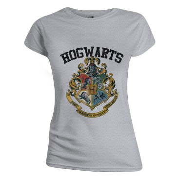 Harry Potter T-shirt Hogwarts Dam Grå