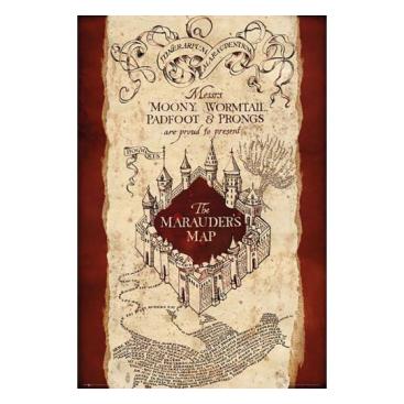 Harry Potter Affisch Marauders Map 293
