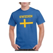 Sverige T-shirt Flag Blå