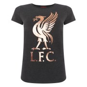 Liverpool T-shirt Liverbird Dam Guld