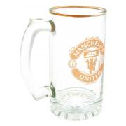 Manchester United Stein Glass Tankard