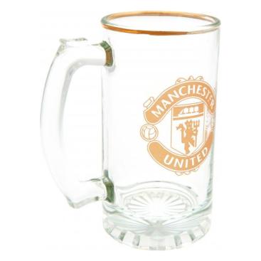 Manchester United Stein Glass Tankard
