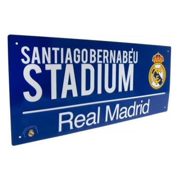 Real Madrid Vägskylt Blå