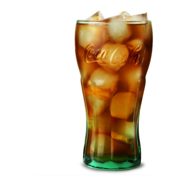 Coca Cola Glas Green 650