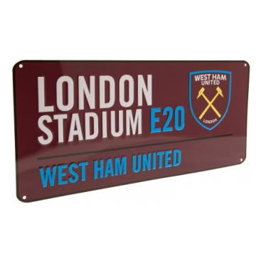 West Ham United Vägskylt Color