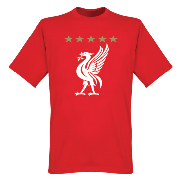 Liverpool T-shirt 5 Star Tee Röd