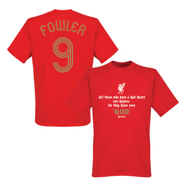 Liverpool T-shirt Fowler No9 Kopite Röd