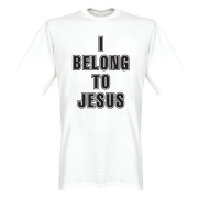 Milan T-shirt I Belong To Jesus Tee Kaka Vit