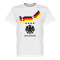 Tyskland T-shirt 1990 4 Star Retro Vit