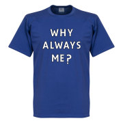 Manchester City T-shirt Why Always Me Royal Mario Balotelli Blå