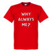 Liverpool T-shirt Why Always Me Mario Balotelli Röd