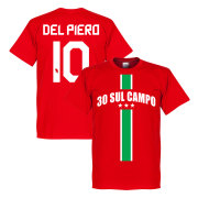 Juventus T-shirt 30 Sul Campo Del Piero Röd