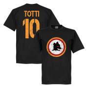 Roma T-shirt Vintage Crest With Totti 10 Francesco Totti Svart