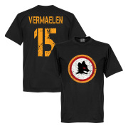 Roma T-shirt Retro Vermaelen 15 Svart