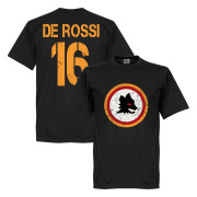 Roma T-shirt Vintage Crest With De Rossi 16 Daniele De Rossi Svart