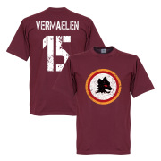 Roma T-shirt Retro Vermaelen 15 Rödbrun