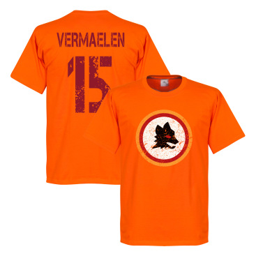 Roma T-shirt Retro Vermaelen 15 Orange