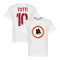 Roma T-shirt Vintage Crest With Totti 10 Francesco Totti Vit