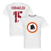 Roma T-shirt Retro Vermaelen 15 Vit