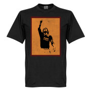 Roma T-shirt Totti Silhouette Francesco Totti Svart