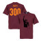 Roma T-shirt Totti 300 Serie A Goals Francesco Totti Rödbrun